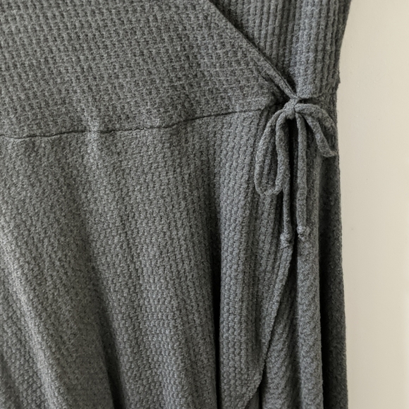 Grey Wrap Dress - Picture 3 of 5